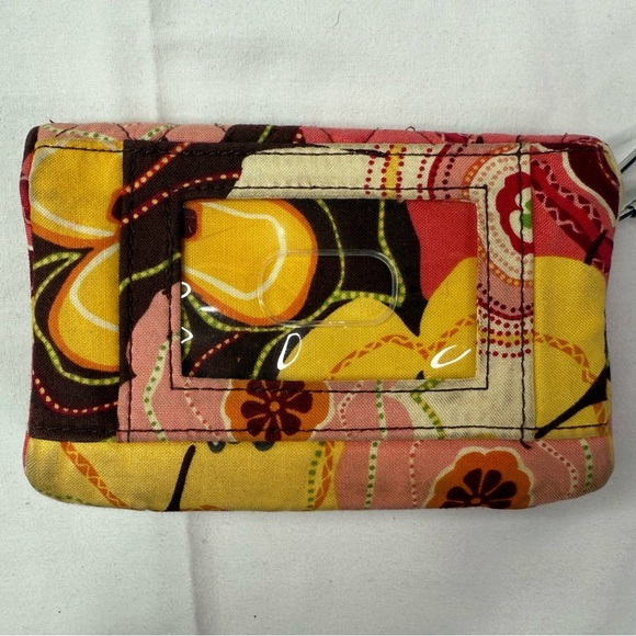 Vera Bradley Compact Taxi Wallet Clear ID Kisslock Coin Buttercup - Picture 4 of 6